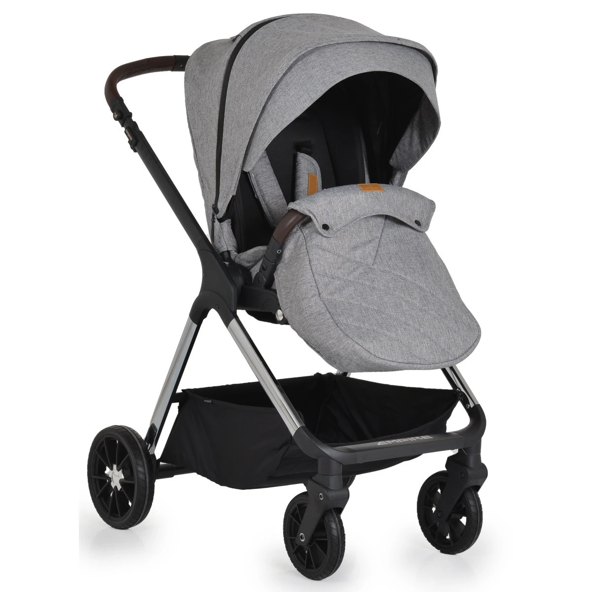 Cangaroo Empire Light Grey 3-in-1 Kinderwagen Incl. Autostoel 8 Cangaroo Empire Light Grey 3-in-1 Kinderwagen Incl. Autostoel - Afbeelding 8