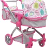 Cangaroo Pink Rose Poppen Kinderwagen 9651B
