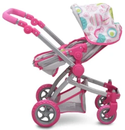 Cangaroo Pink Rose Poppen Kinderwagen 9651B -Beste Babyproducten cangaroo pink rose poppen kinderwagen 9651b 8