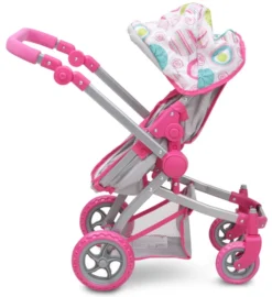 Cangaroo Pink Rose Poppen Kinderwagen 9651B -Beste Babyproducten cangaroo pink rose poppen kinderwagen 9651b 9