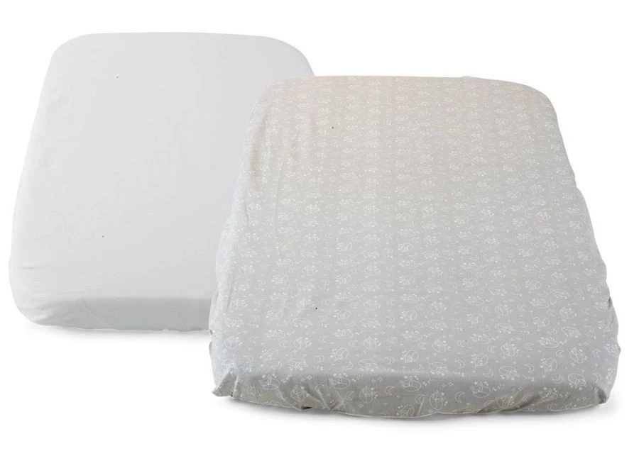 Chicco Fox Grey 2 Stuks Hoeslakens Voor Next2Me Magic Wieg 00010796350000