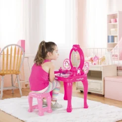 Dolu Unicorn Opmaaktafel Met Krukje 2561 -Beste Babyproducten dolu unicorn opmaaktafel met krukje 2561 3