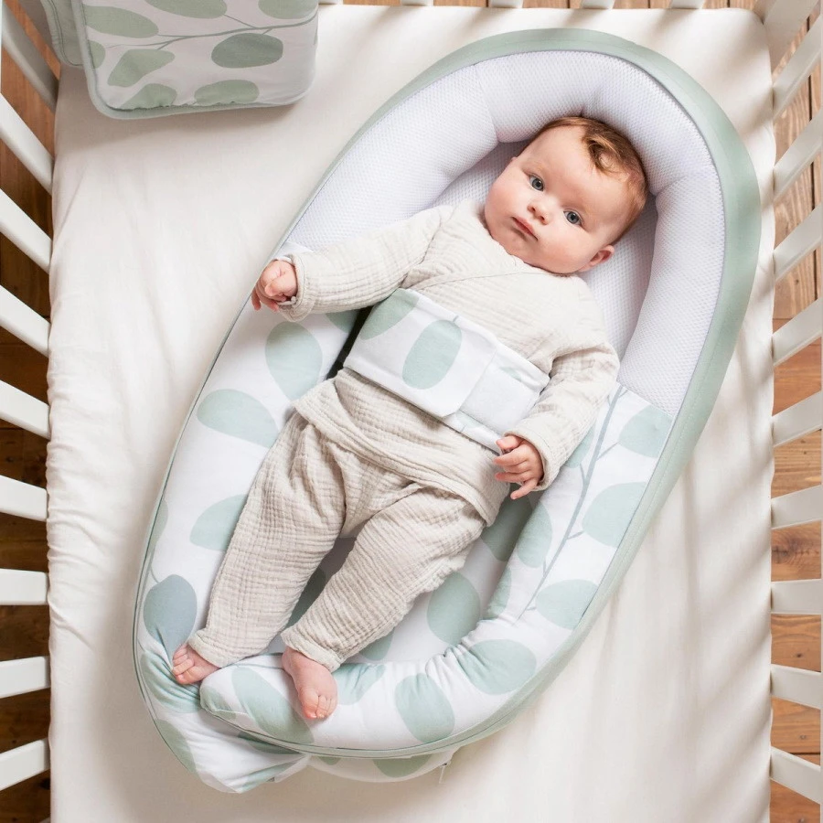 Doomoo Cocoon Leaves Aqua Green Babynest CO 08 4 Doomoo Cocoon Leaves Aqua Green Babynest CO 08 - Afbeelding 4