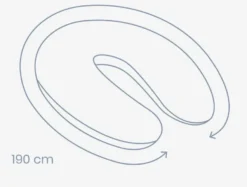 Doomoo Comfy Big Tetra Grey Voedingskussenhoes 35002021 -Beste Babyproducten doomoo comfy big tetra voedingskussenhoes 1