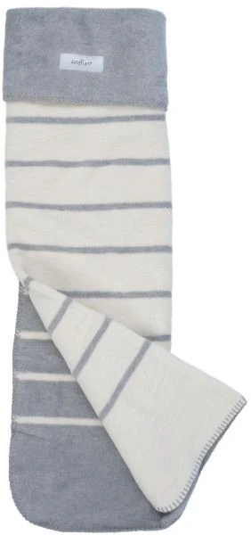 Zaffiro Grijs & Ecru Gestreept 75 X 100 Cm Wiegdeken 15083 2 Zaffiro Grijs & Ecru Gestreept 75 X 100 Cm Wiegdeken 15083 - Afbeelding 2