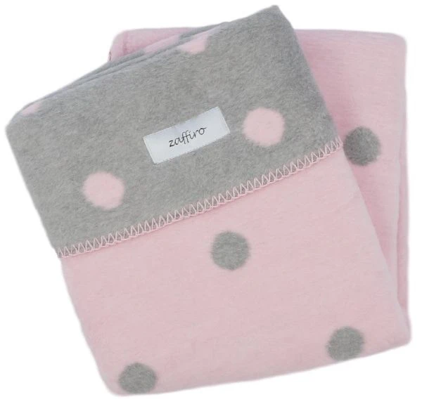 Zaffiro Grijs & Roze Gestipt 100 X 150 Cm Ledikantdeken 15342 1 Zaffiro Grijs & Roze Gestipt 100 X 150 Cm Ledikantdeken 15342