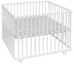 Amal II Hugo Wit 75 X 100 Cm Inklapbare Box 167-196-30 -Beste Babyproducten hugo wit box2