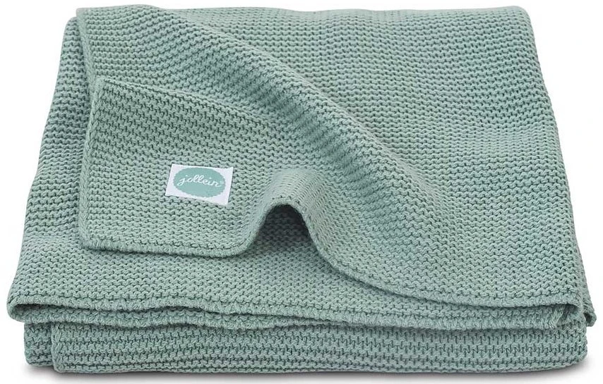 Jollein Basic Knit Forest Green 75x100 Cm Wiegdeken 516-511-65219 1 Jollein Basic Knit Forest Green 75x100 Cm Wiegdeken 516-511-65219