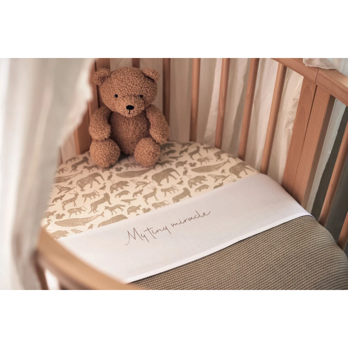 Jollein Basic Knit Olive Green 75 X 100 Cm Wiegdeken 516-511-67053 - Afbeelding 8