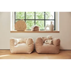 Jollein Boucle Biscuit Kinderfauteuil Beanbag 028-543-66067 -Beste Babyproducten jollein boucle naturel kinderfauteuil beanbag 028 543 66060 .5 1