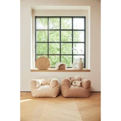 Jollein Boucle Biscuit Kinderfauteuil Beanbag 028-543-66067 -Beste Babyproducten jollein boucle naturel kinderfauteuil beanbag 028 543 66060 .6 1