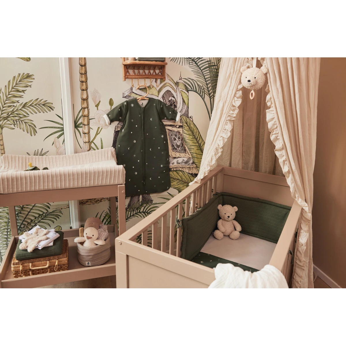 Jollein Pure Knit Leaf Green 30 X 180 Cm Bedbumper 004-895-67010 - Afbeelding 8