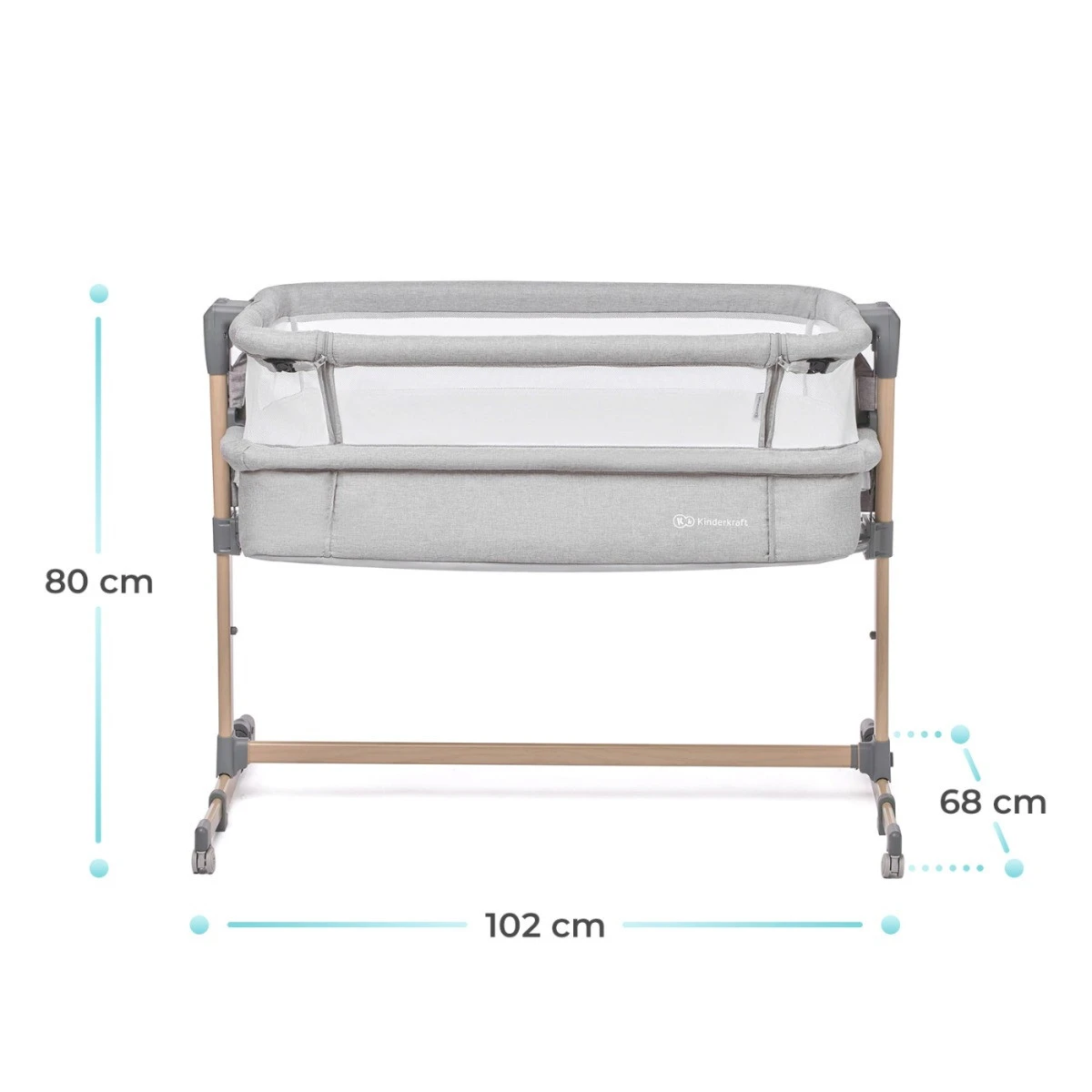 Kinderkraft Neste Air Grey-Wood Wieg Aan Bed KKLNEAIRGRY00W 8 Kinderkraft Neste Air Grey-Wood Wieg Aan Bed KKLNEAIRGRY00W - Afbeelding 8
