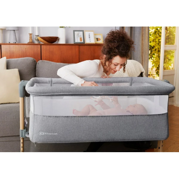Kinderkraft Neste Air Grey-Wood Wieg Aan Bed KKLNEAIRGRY00W 10 Kinderkraft Neste Air Grey-Wood Wieg Aan Bed KKLNEAIRGRY00W - Afbeelding 10