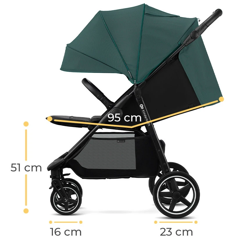 Kinderkraft Route Platinum Grey Wandelwagen KSROUT00GRY0000 10 Kinderkraft Route Platinum Grey Wandelwagen KSROUT00GRY0000 - Afbeelding 10