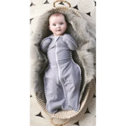 Love To Dream Swaddle Up 1.0 Grey Small 3-6 Kg Inbakerslaapzak L1001001GRS -Beste Babyproducten kraken 1 2