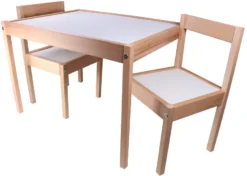 Kukka Wooden Set Tafel Met Stoeltjes KWS100 10 Kukka Wooden Set Tafel Met Stoeltjes KWS100 -Beste Babyproducten kukka houten tafel met stoeltjes wks100 2 1