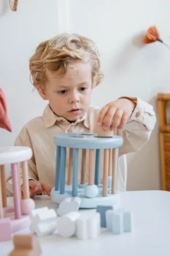 Label Label Blauw Houten Rollende Vormenstoof LLWT-34338 -Beste Babyproducten label label blauw houten rollende vormenstoof llwt 34338 3