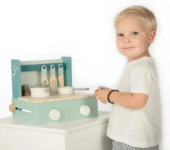 Label Label Groen Houten Kookstel LLWT-24760 -Beste Babyproducten label label groen houten kookstel llwt 24760 2