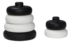 Label Label Zwart/Wit Silicone Stapeltoren LLST-15379 -Beste Babyproducten label label zwart wit silicone stapeltoren llst 15379 1