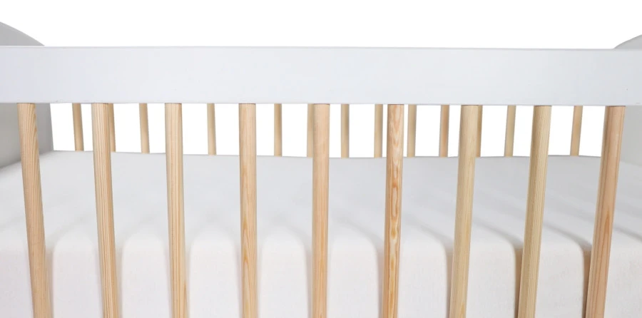 MamaLoes Ledikant Karolina Wit 60 X 120 Cm 3 MamaLoes Ledikant Karolina Wit 60 X 120 Cm - Afbeelding 3