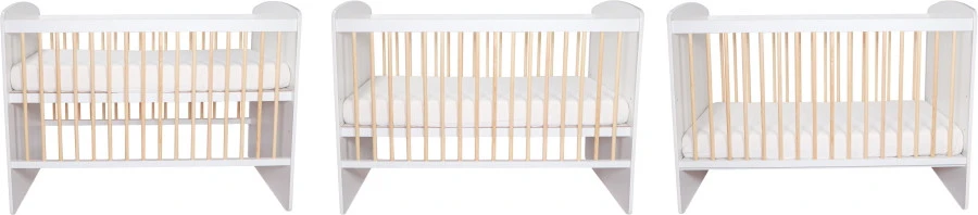 MamaLoes Ledikant Karolina Wit 60 X 120 Cm 2 MamaLoes Ledikant Karolina Wit 60 X 120 Cm - Afbeelding 2