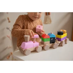 Label Label Barbapapa Houten Stapeltoren Trein LLBB-35885 -Beste Babyproducten llbb 35885 barbapapa wooden stacking train 08