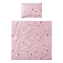 Lorelli Eva Pink Butterflies 5-delige Set Voor Wieg En Ledikant 2080114-5801