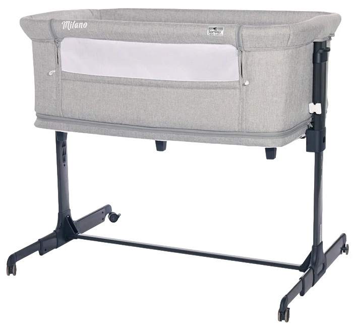 Lorelli Milano Grey 2-in-1 Wieg Aan Bed 1008044-0003 1 Lorelli Milano Grey 2-in-1 Wieg Aan Bed 1008044-0003
