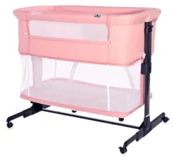 Lorelli Milano Pink 2-in-1 Wieg Aan Bed 1008044-0001 -Beste Babyproducten lorelli milano pink 2 in 1 wieg aan bed 1008044 0001 3