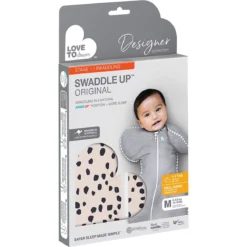 Love To Dream Swaddle Up 1.0 Animal Beige Medium 6-8.5 Kg Inbakerslaapzak L1001252BGEM -Beste Babyproducten love to dream swaddle up 1.0 animal beige m verpakking