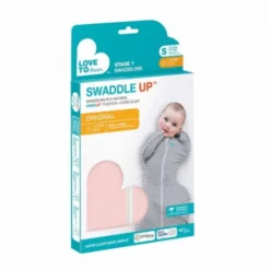 Love To Dream Swaddle Up 1.0 Dusty Pink Small 3-6 Kg Inbakerslaapzak L1001001DPKS -Beste Babyproducten love to dream swaddle up 1.0 verpakking