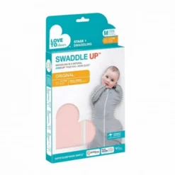 Love To Dream Swaddle Up 1.0 Dusty Pink Medium 6-8.5 Kg Inbakerslaapzak L1001001DPKM -Beste Babyproducten love to dream swaddle up 1.0 verpakking m