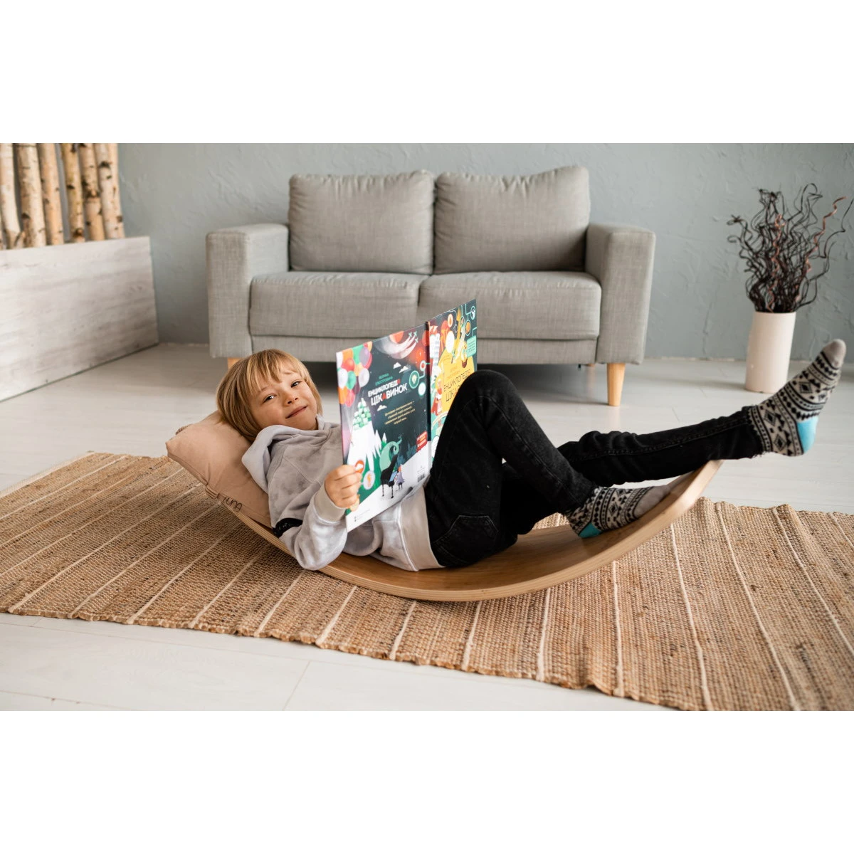 Luna Toys Beige Kussen Voor Balansbord LU-00582 4 Luna Toys Beige Kussen Voor Balansbord LU-00582 - Afbeelding 4