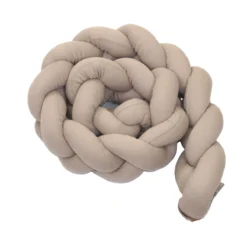 MamaLoes Amy Ajour Nougat 210 Cm Braided Bedbumper 84269 -Beste Babyproducten mamaloes amy ajour nougat 210 cm braided bedbumper 84269 3