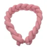 MamaLoes Amy Ajour Roze 210 Cm Braided Bedbumper 84268