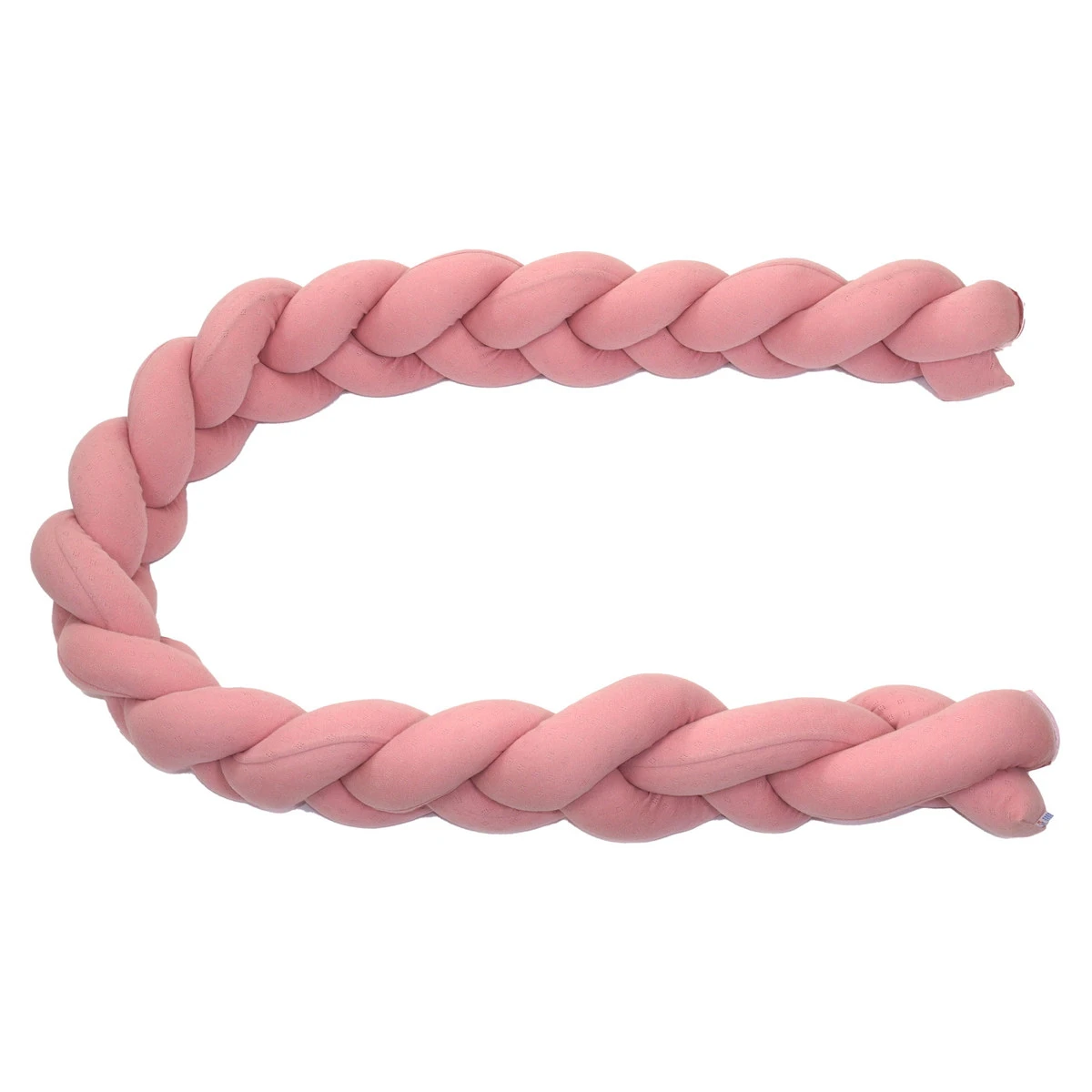 MamaLoes Amy Ajour Roze 210 Cm Braided Bedbumper 84268 2 MamaLoes Amy Ajour Roze 210 Cm Braided Bedbumper 84268 - Afbeelding 2