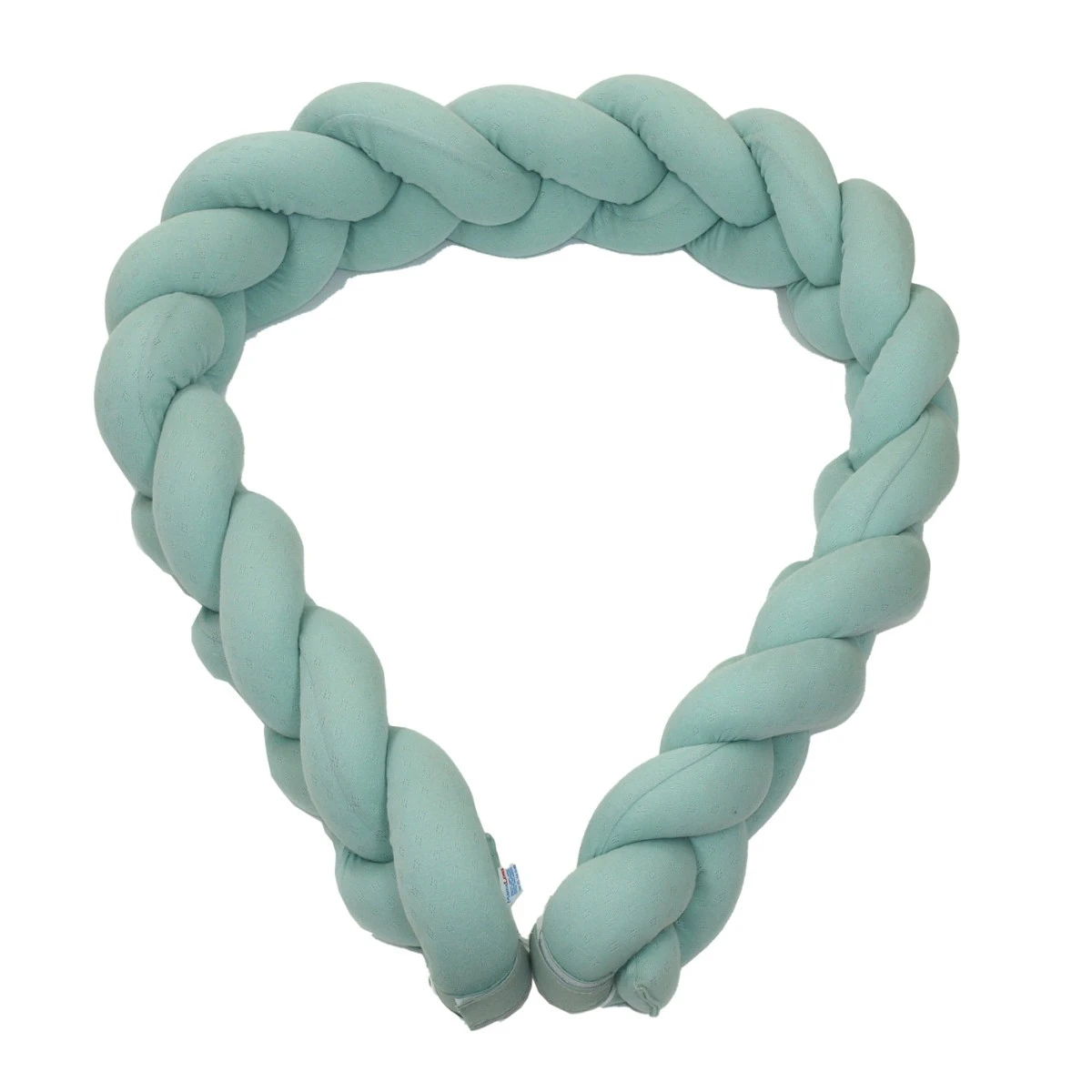MamaLoes Amy Ajour Stonegreen 210 Cm Braided Bedbumper 84270 1 MamaLoes Amy Ajour Stonegreen 210 Cm Braided Bedbumper 84270