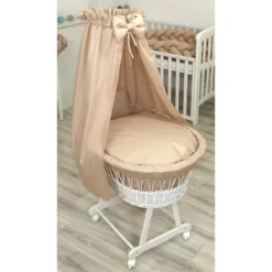 MamaLoes Pure Beige Deluxe Wit Baby Wiegje 84482