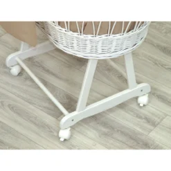 MamaLoes Pure Beige Deluxe Wit Baby Wiegje 84482 8 MamaLoes Pure Beige Deluxe Wit Baby Wiegje 84482 -Beste Babyproducten mamaloes amy beige bekleding voor deluxe wieg 84482 4