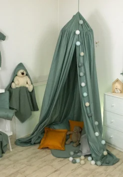 MamaLoes Amy Pure Stonegreen Klamboe 80100 6 MamaLoes Amy Pure Stonegreen Klamboe 80100 -Beste Babyproducten mamaloes amy pure stonegreen klamboe 80100