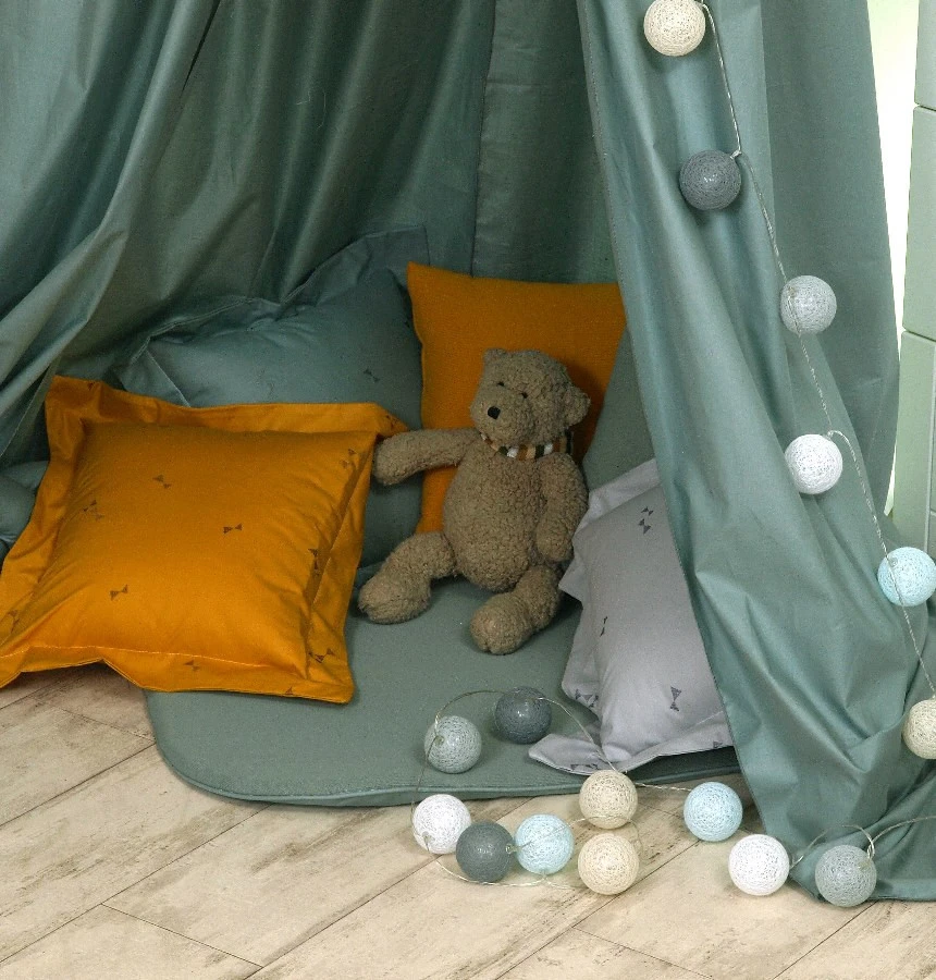 MamaLoes Amy Pure Stonegreen Klamboe 80100 2 MamaLoes Amy Pure Stonegreen Klamboe 80100 - Afbeelding 2