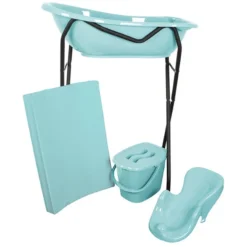 MamaLoes Badstandaard Zwart DM-029b 10 MamaLoes Badstandaard Zwart DM-029b -Beste Babyproducten mamaloes badset mint met zwarte badstandaard 1 1