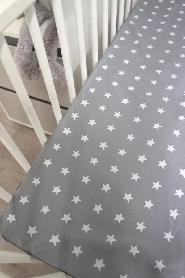 MamaLoes Grey/White Stars Boxdek W-388571 5 MamaLoes Grey/White Stars Boxdek W-388571 - Afbeelding 5