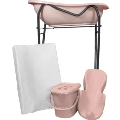 MamaLoes Licht Roze Badset Incl. Graphite Badstandaard