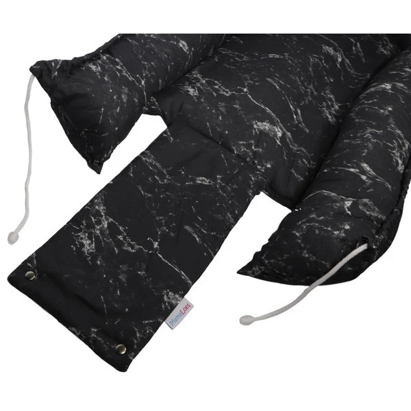 MamaLoes Marmer Zwart Babynest 4 MamaLoes Marmer Zwart Babynest - Afbeelding 4