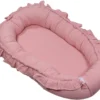 MamaLoes Soft Cotton Ruffle Licht Roze Babynest ML020113
