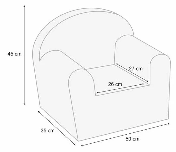 Albero Mio Velvet Grijs Kinderfauteuil 6 Albero Mio Velvet Grijs Kinderfauteuil - Afbeelding 6