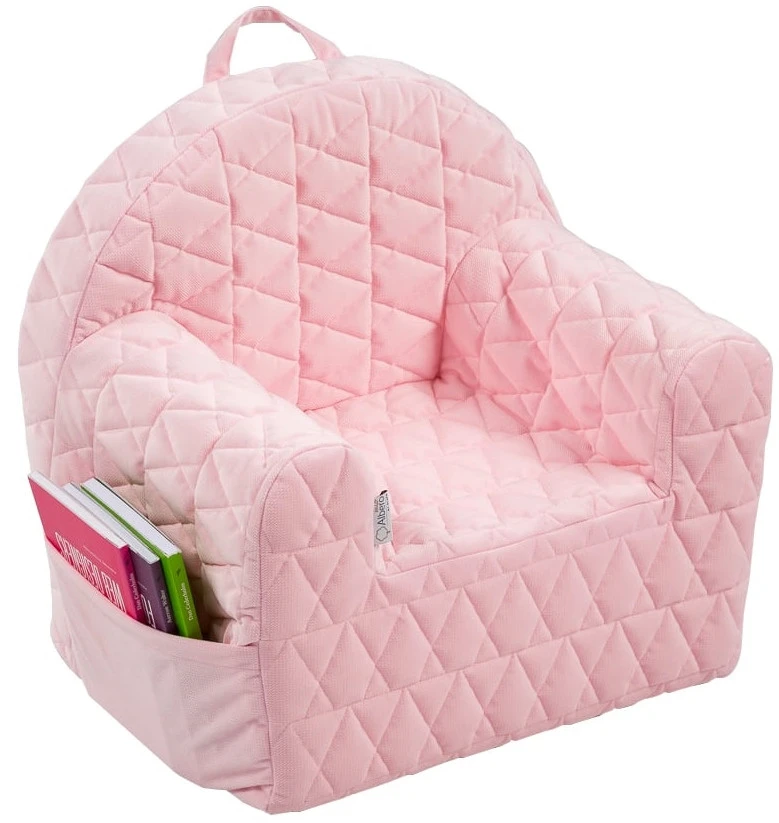 Albero Mio Velvet Roze Kinderfauteuil 1 Albero Mio Velvet Roze Kinderfauteuil