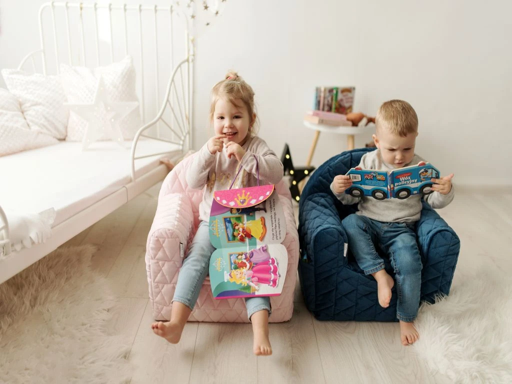 Albero Mio Velvet Roze Kinderfauteuil 3 Albero Mio Velvet Roze Kinderfauteuil - Afbeelding 3